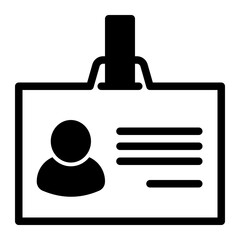 Id Card icon Mixed Style