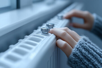 adjustment of the heating temperature on the radiator