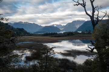 Swampy Lake in Southern Chile