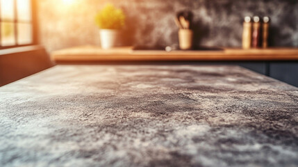 A high-definition image of a sturdy epoxy resin countertop with reinforced edges, showcasing its robustness and practical design. The bright modern tone and empty caption space emphasize strength and 