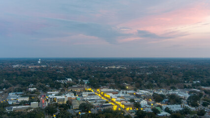 Aerial view of Fairhope, Alabama