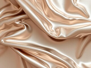Fototapeta premium Shiny metallic fabric with intricate fold patterns, futuristic textile, reflective fabric