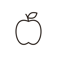 Apple icon vector. Apple sign and symbols for web design.