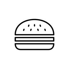 Burger icon vector. burger sign and symbol. hamburger