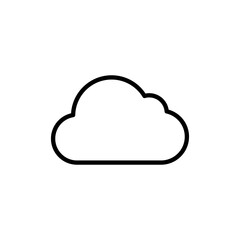Cloud icon vector. cloud sign and symbol
