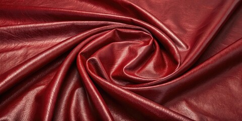 Fototapeta premium Rich red leather background with a luxurious sheen, soft, dramatic, dark, decadent, expensive