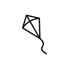 Kite icon vector. kite sign and symbol
