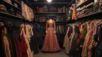 Opulent Costume Collection: A Glimpse into Wardrobe of Period Dramas