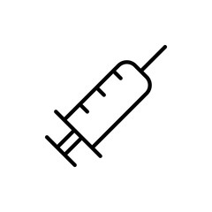 Syringe icon vector. injection sign and symbol.vaccine icon