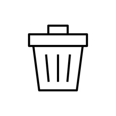 Trash icon vector. trash can icon. delete sign and symbol.