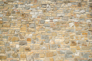 Stone brick wall in loft style