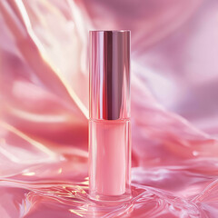pink lipgloss mockup
