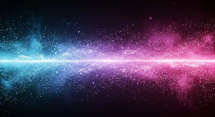 Naklejka premium Abstract particle clouds with glowing and transparent elements