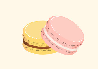 Macaron vector illustration