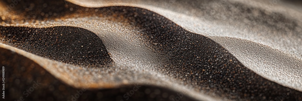 Poster abstract textured background with wavy, dark and light grey patterns.