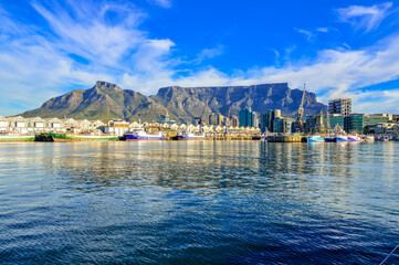 Cape town and table mountain in South Africa