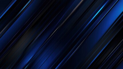 Obraz premium Abstract Blue and Black Diagonal Lines