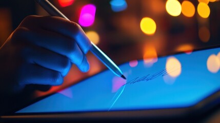 Digital Signature on a Tablet