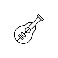 guitar icon thin line outline sign