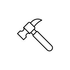 hammer icon thin line outline sign
