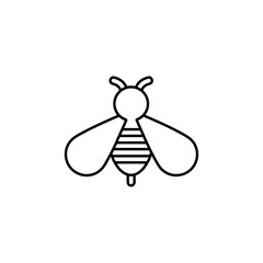 honey bee icon thin line outline sign