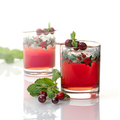 Refreshing Holiday Sips: Cranberry Mint Magic