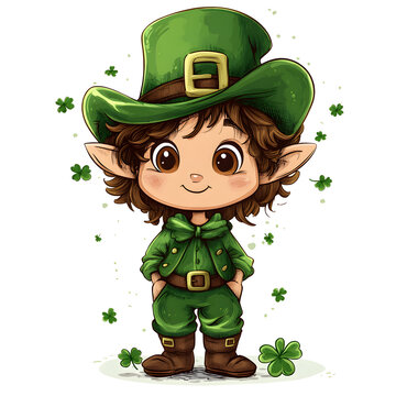 recommend clip art: Cute Leprechaun Cartoon  St  Patrick s Day  Irish Elf