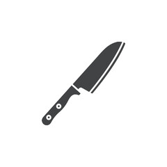 knife icon vector symbol black and white