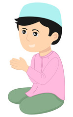 Muslim Character Illustration for Ramadan