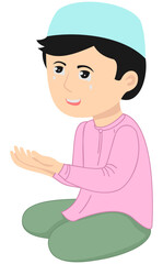 Muslim Character Illustration for Ramadan