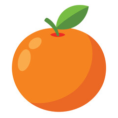 Orange vector art illustration