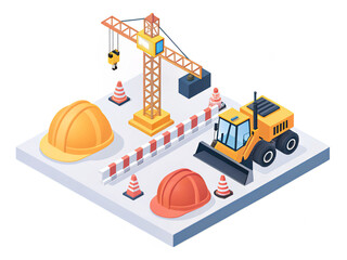 Fototapeta premium construction site design