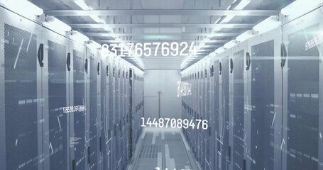 Image of data processing over computer servers