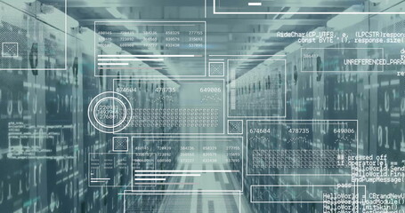 Image of data processing over computer servers