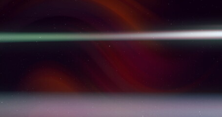 Fototapeta premium Image of shapes and stars over black background