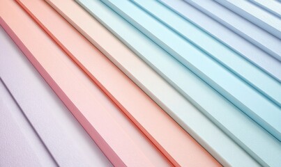 Fototapeta premium Pastel color palette, diagonal lines, smooth texture, background design, website design