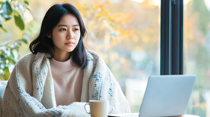 Young Asian Woman Reflects on Stress and Anxiety During Pandemic