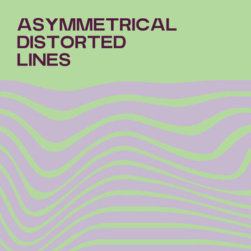 Asymmetrical distorted lines