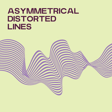 Asymmetrical distorted lines