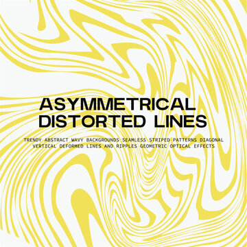 Asymmetrical distorted lines