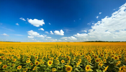 Obraz premium Campo de girasoles