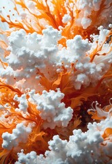 Abstract smoke background with beautiful colors