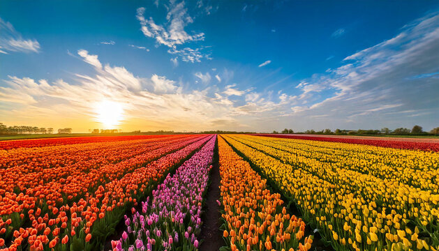 Campo de tulipanes