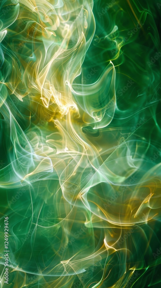 Poster vibrant energy: a symphony of colorful abstract waves in dynamic motion captured in a mesmerizing pa