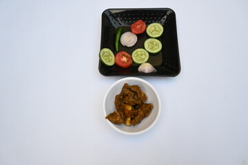 Indian Goat mutton curry in traditional style. Mutton Curry are delicious Indian mutton dishes. spicy mutton curry in Indian home. Delicious Goat meat. 
