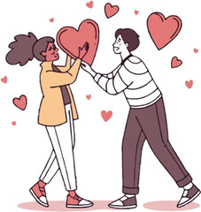 Couple valentine’s day