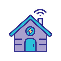 Smart energy home automation illustration