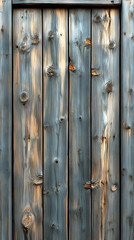 Fototapeta premium Weathered Gray Wooden Door Panels
