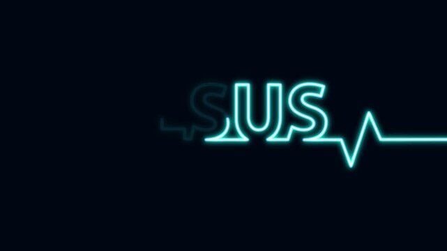 Christian animation video with Jesus name in heartbeat pulse design