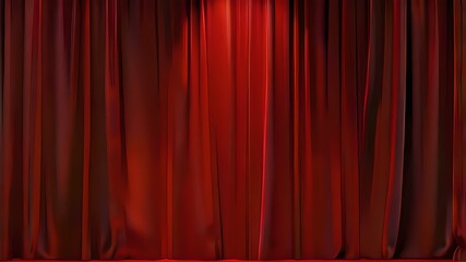 Realistic Red Curtains Opening Animation on Transparent Green Screen Background for Video Editing and Visual Effects
